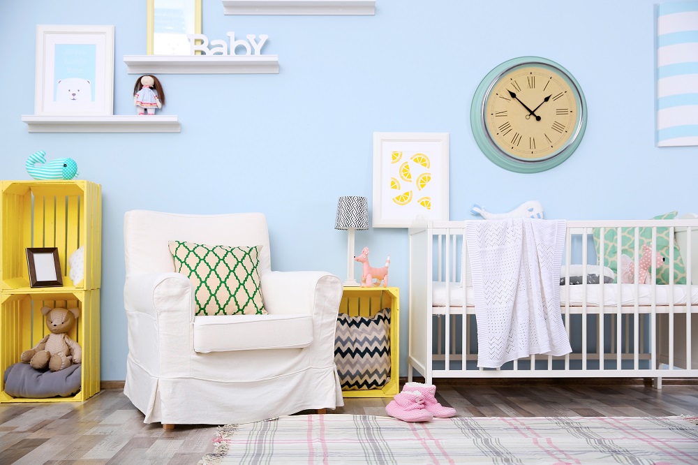 baby room gallery wall