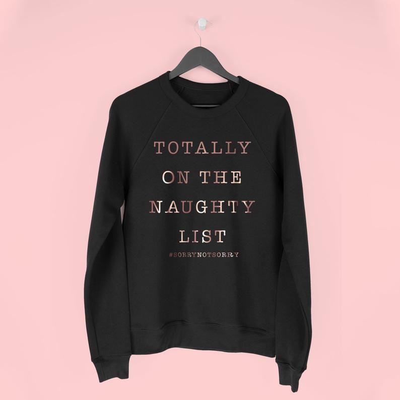 Naughty List Christmas Jumper