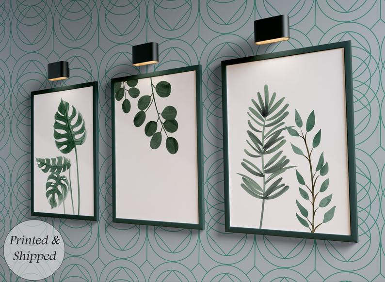 botanic bathroom prints