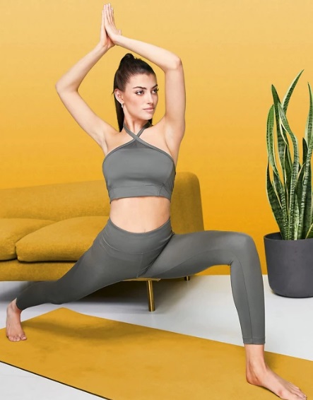 ASOS 4505 yoga set in grey