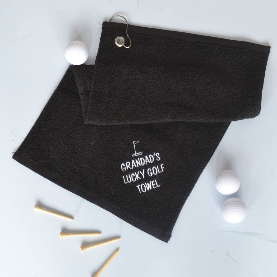 Personalised Lucky Golf Towel