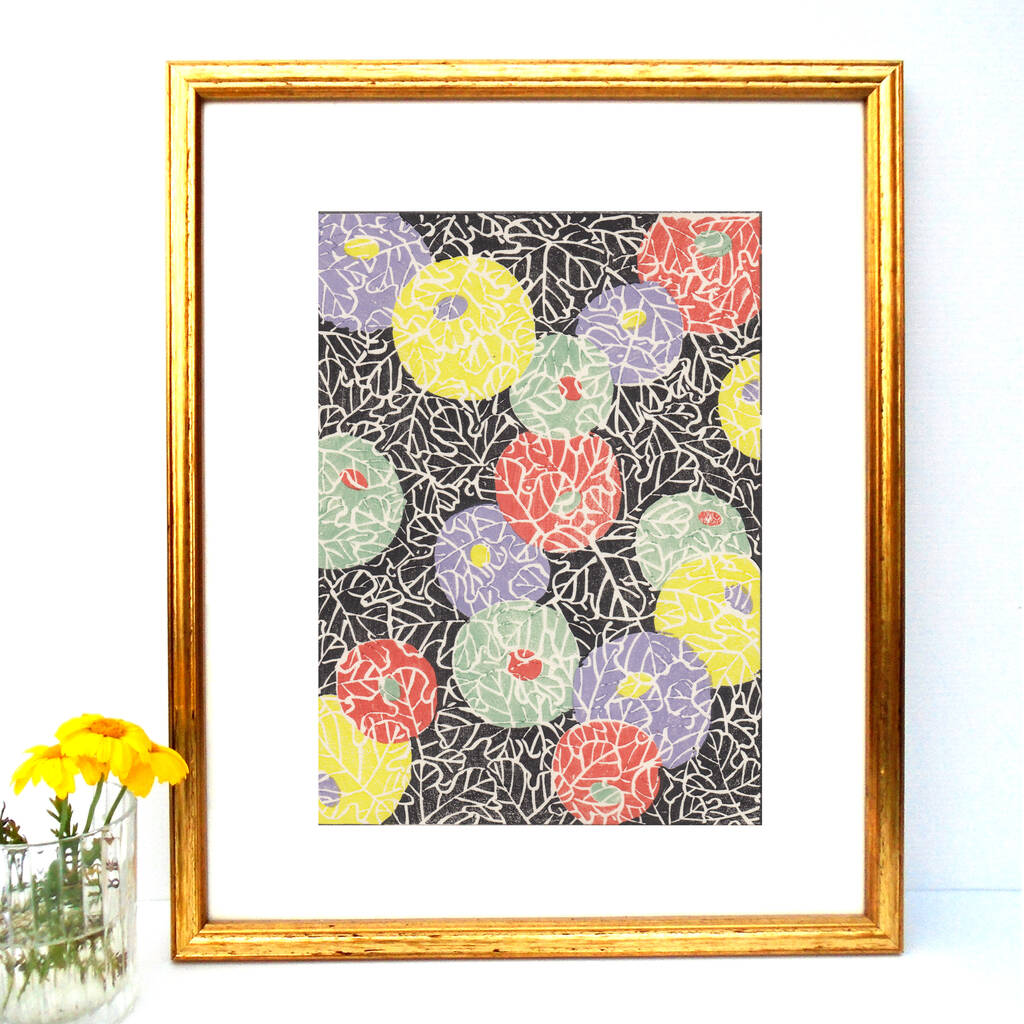 abstract flower print 