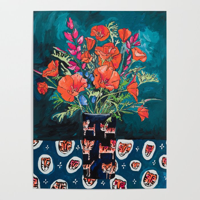 colourful botanical prints 