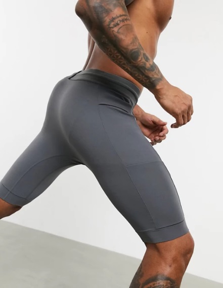 nike yoga infinalon dry shorts in grey
