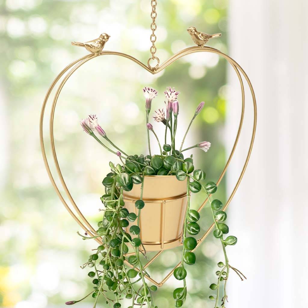 Contemporary Hanging Heart Planter