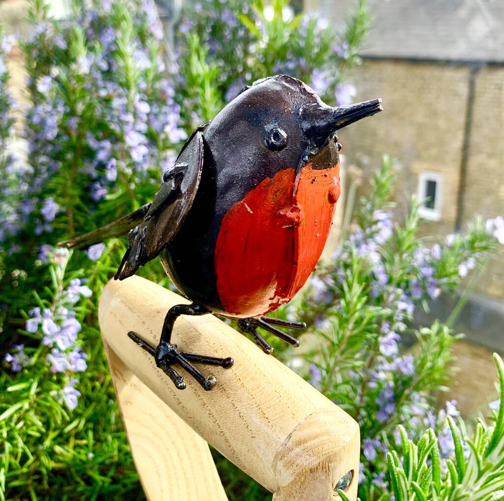 Little Metal Robin Garden Decoration