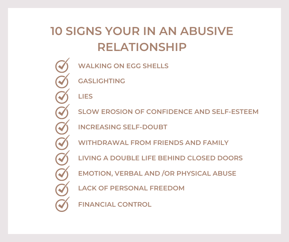 signs you are in an abusive relationship