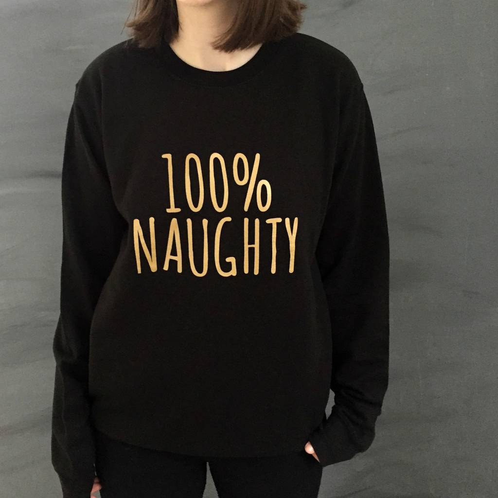 100% Naughty Christmas Sweter
