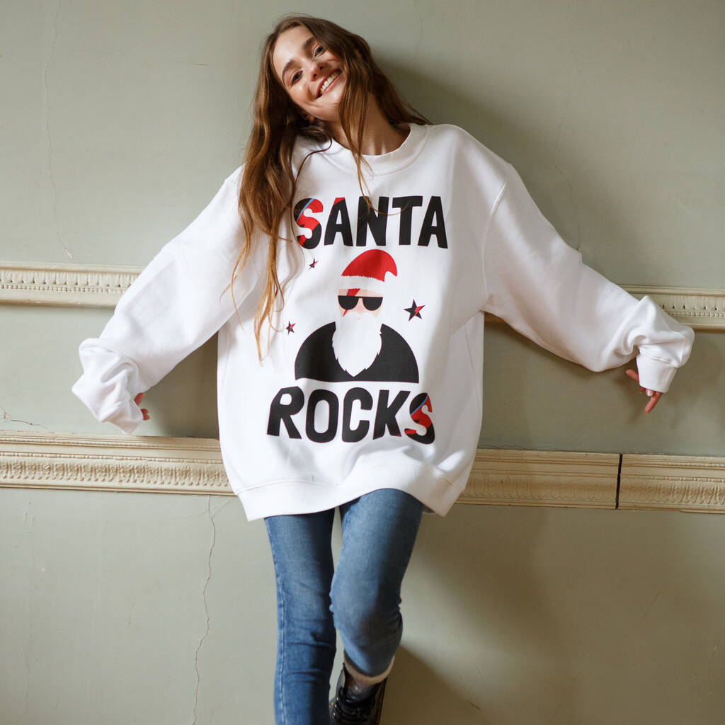 Santa Rocks Festive Sweater