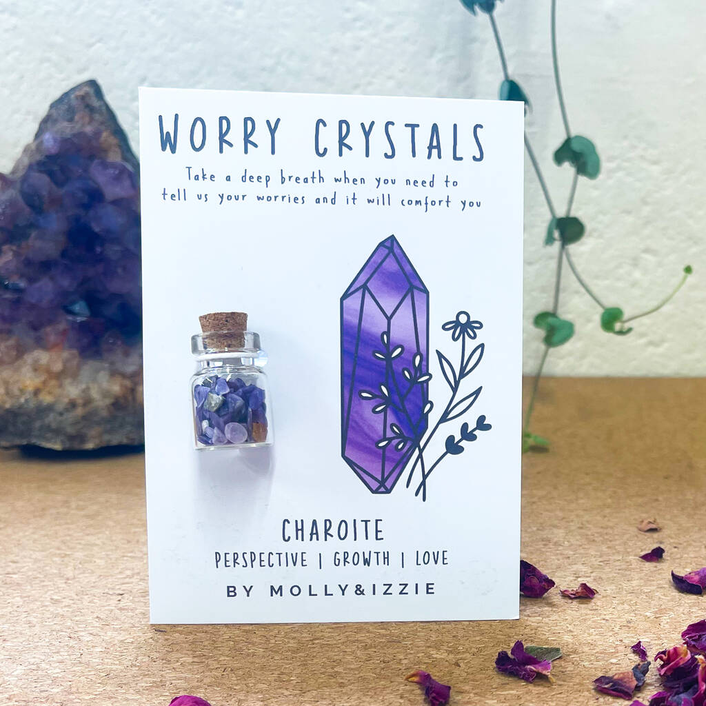 Purple Charoite Worry Crystals 
